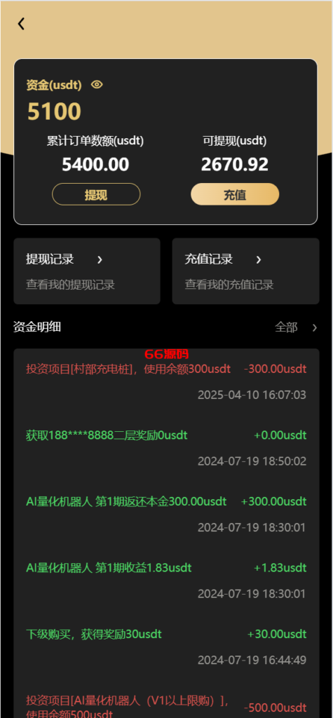 图片[15]-vue通用模板投资理财系统源码/挖矿/产品可自定义-66源码