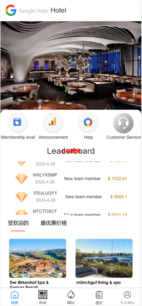 六国语言Google酒店刷单系统源码-66源码