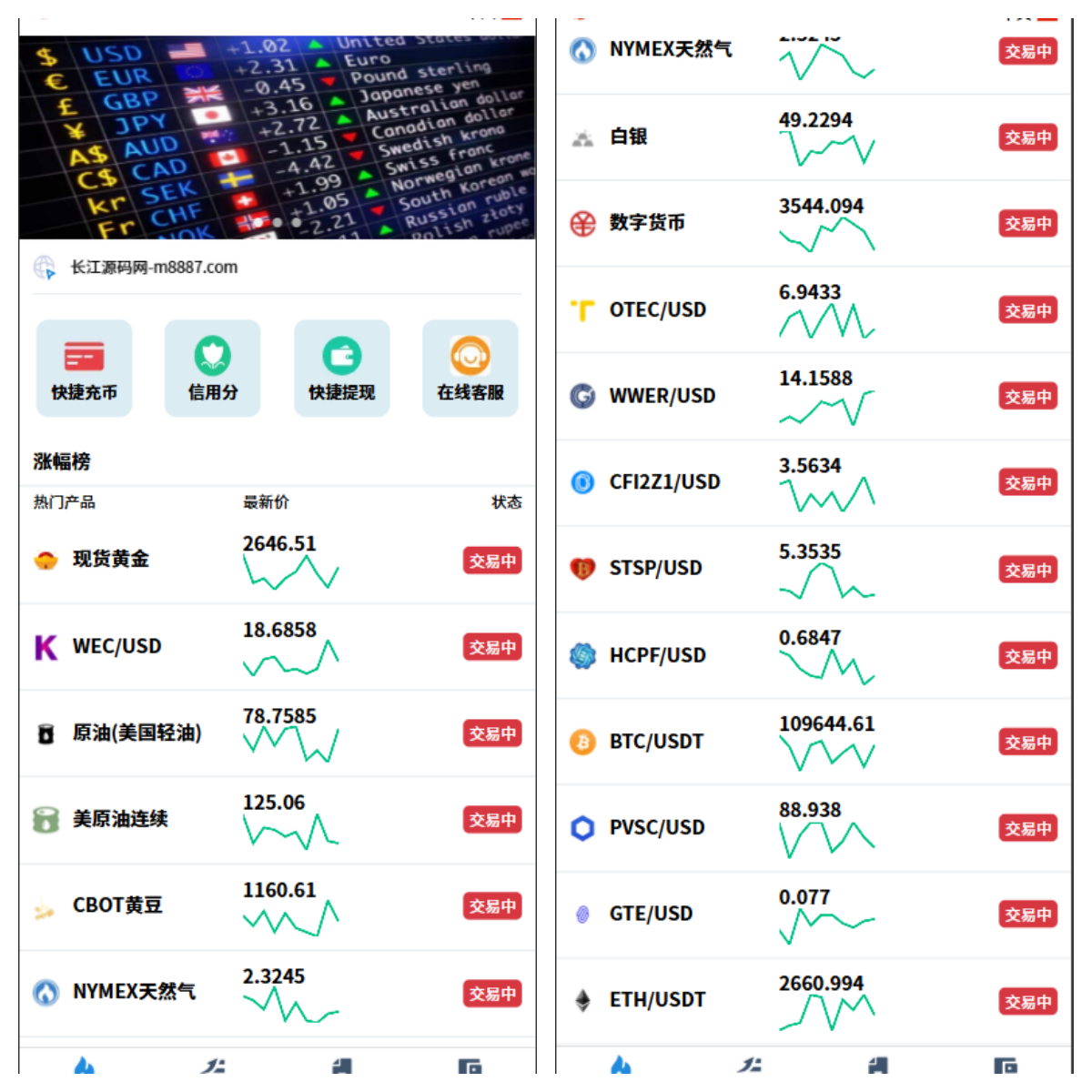 多语言海外外汇微交易微盘系统源码/虚拟币黄金期货外汇微盘-66源码